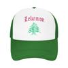 Lebanese Flag of Lebanon Mesh Baseball Caps Unisex Outdoor Sun Hat Hats Breathable Summer Trucker Caps