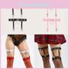 Style Punk Ladies Leg Ring With Metal Leather Y2k Fetish Garters For Wear Party