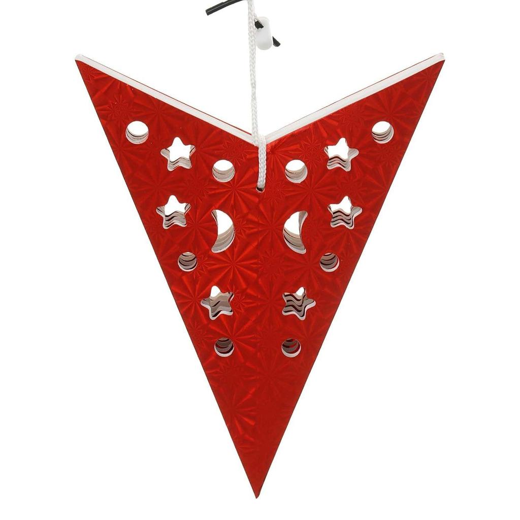 Red Paper Merry Christmas Star Lantern Lights for Decoration| Diwali Christmas Lantern| Aakash Kandil for Diwali| Hanging Lantern