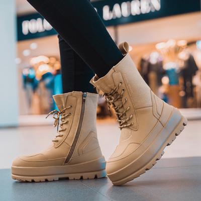 Fashion 2025Winter Women's Boots Fashion High Top Cotton Shoes Thick Plush Warm Snow Boots for Women Non Slip Platform Boots Botas Mujer