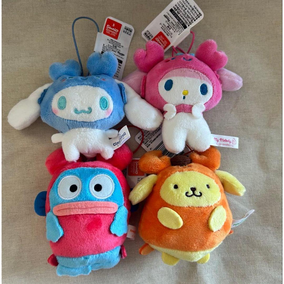 Sanrio Characters Kani Shrimp Mascot 4 types complete set