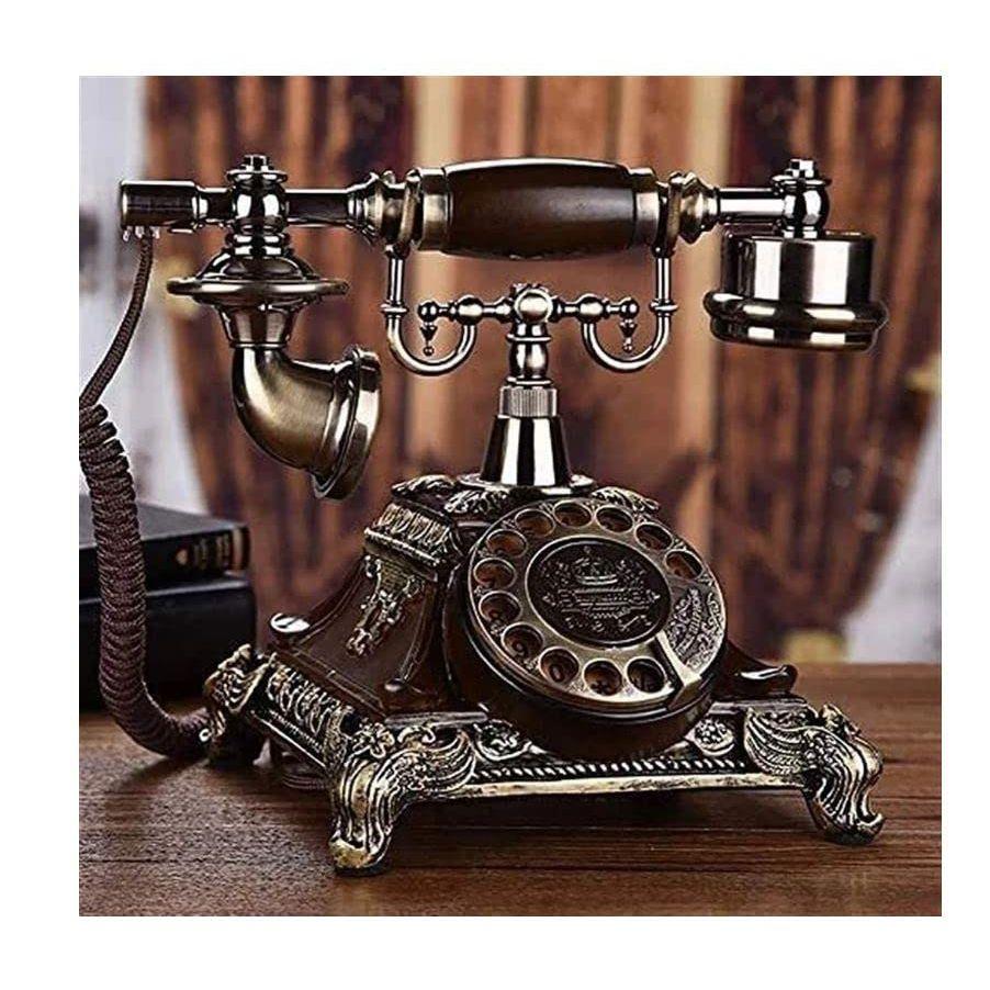 Home Phone Vintage Telephone Fixed Phone Rotating Dial Antique Living Room Antique Rotating Vintage Telephones
