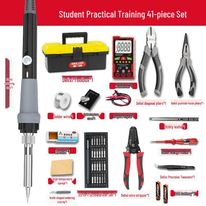 Complete Electrician Tool Kit with Multimeter for Students & Home Repair