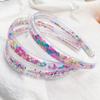 DIY Transparent Quicksand Hair Band for Kids Girls Glitter Sequin Cartoon Ear Headbands Hair Hoops Headwear Hair Accessories