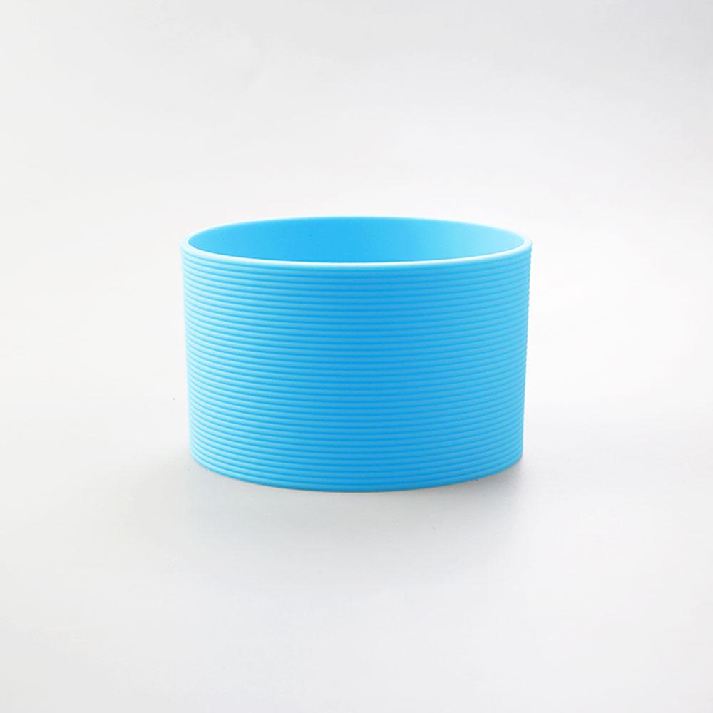 16 Colors 8.0CM Threaded Silicone Cup Cover 80MM Cup Sleeve Protective Cover Non-slip Heat Insulation Coffee Cup Cover