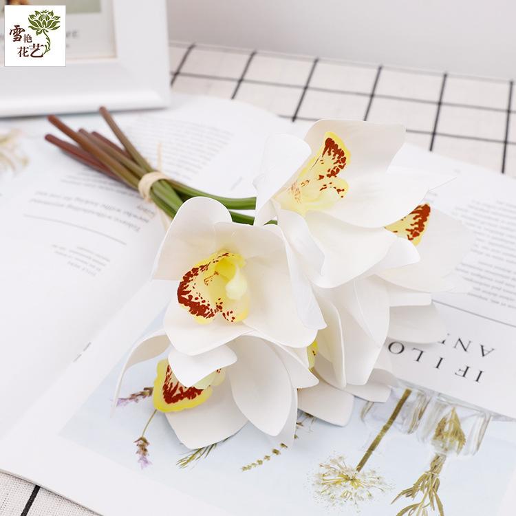 

Hydrating Cymbidium Flower Simulation Bouquet 3D Printing Artificial Flower Decoration Simulation Cymbidium