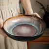 9-inch Irregular Ceramic Dishes Vintage Pasta Dish Ceramic Dishes Household Salad Plate Kitchen Soup Plate Ceramic Dishes