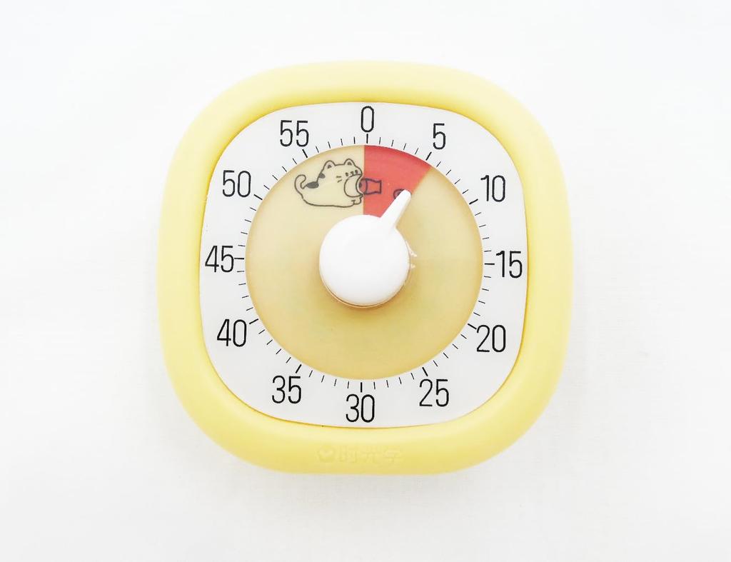 4055 PPLS [Quick Timer Series] Analog Dial Timer, Maximum 60 Minutes, Yellow