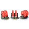 Unfading Color Decorative Resin Fish Tank Ornament Simulation Aquarium Waterwheel Stone Decoration Aquarium Accessories