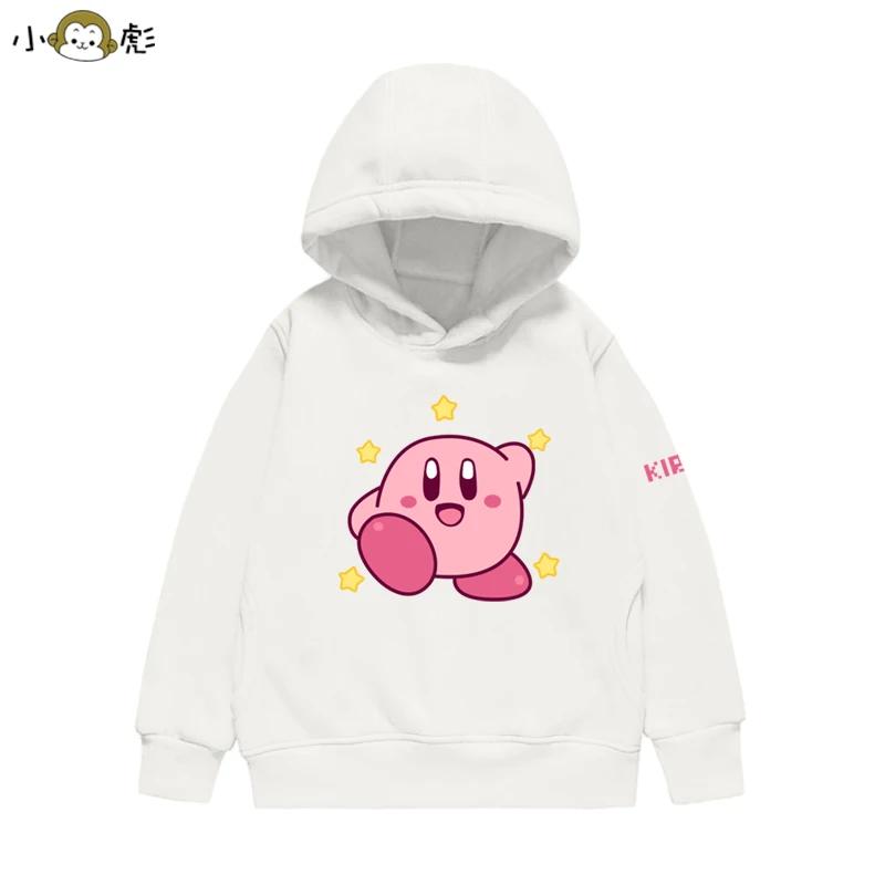 2025 Cute Kirby Hoodies Boys Clothing Kids Children's Boy's Clothing Round Neck Sweatshirt Girls Clothes 4 To 14 Years Hoodies
