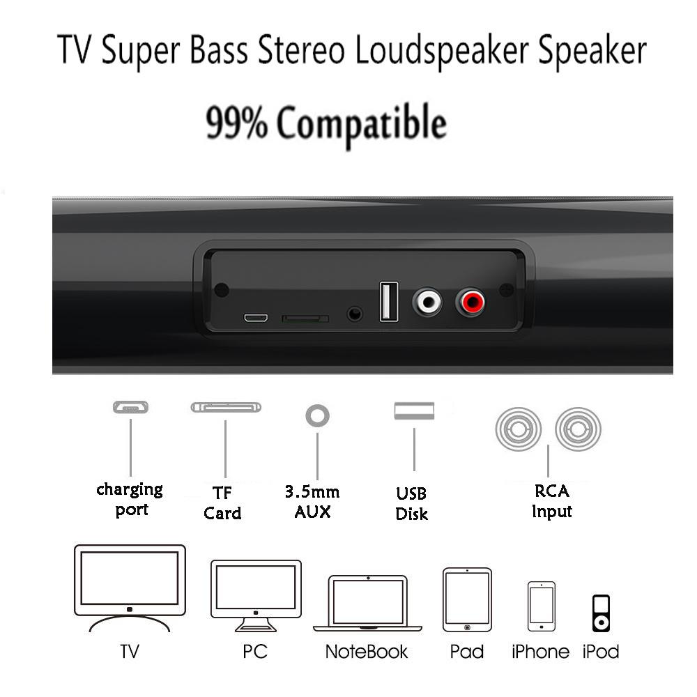 Bezdrátový reproduktorový systém Bluetooth Sound Bar Speaker System Super výkonný zvukový reproduktor Kabelový bezdrátový Surround Stereo Domácí kino TV Projektor