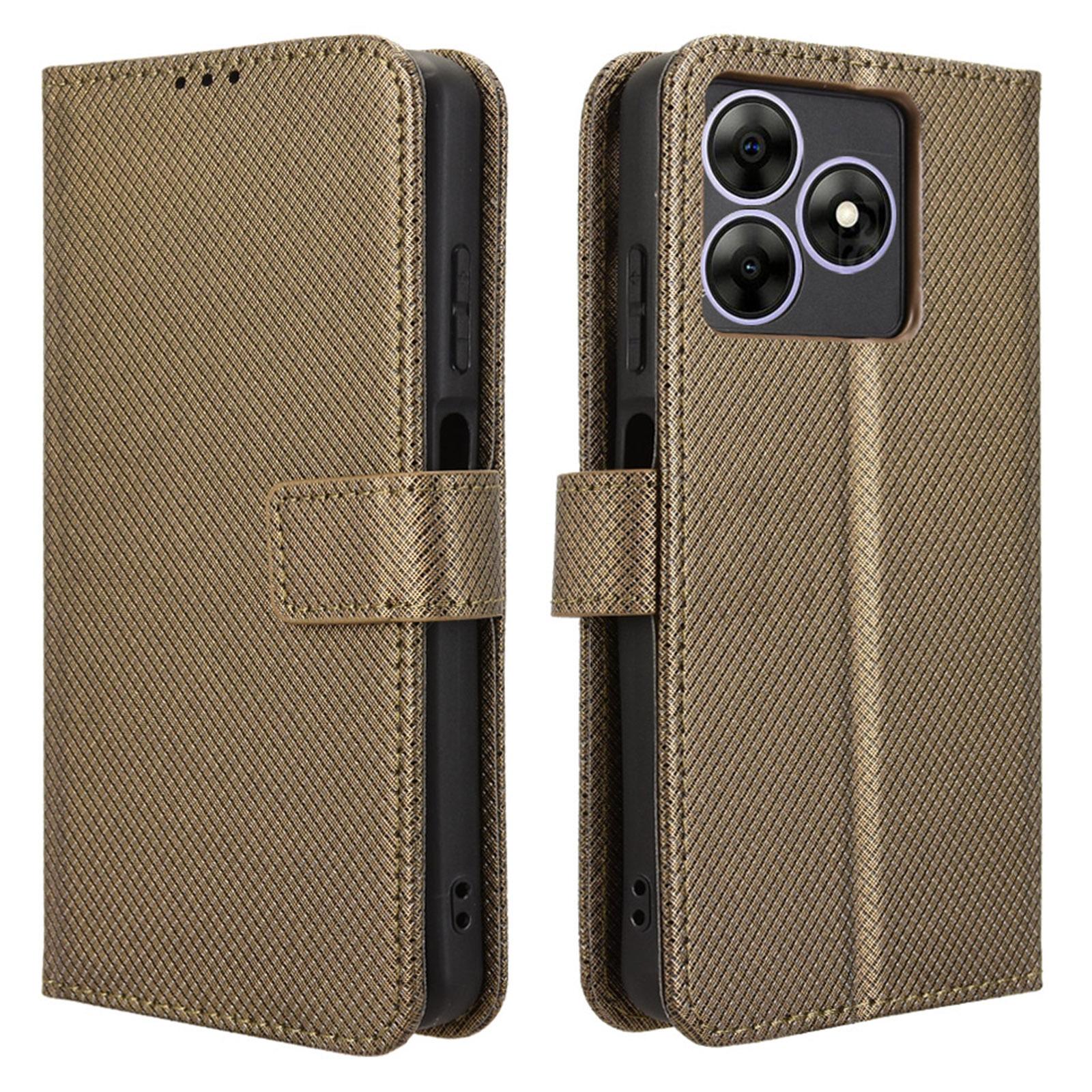 

Чохол для телефону для Blackview Wave 8/Wave 8C/Oscal Flat 2 Шкіряний гаманець з діамантовою текстурою D