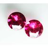 1 Ct Diamond Cut Loose Gemstone Pair Natural Mogok Ruby Red Round CERTIFIED MQ-844