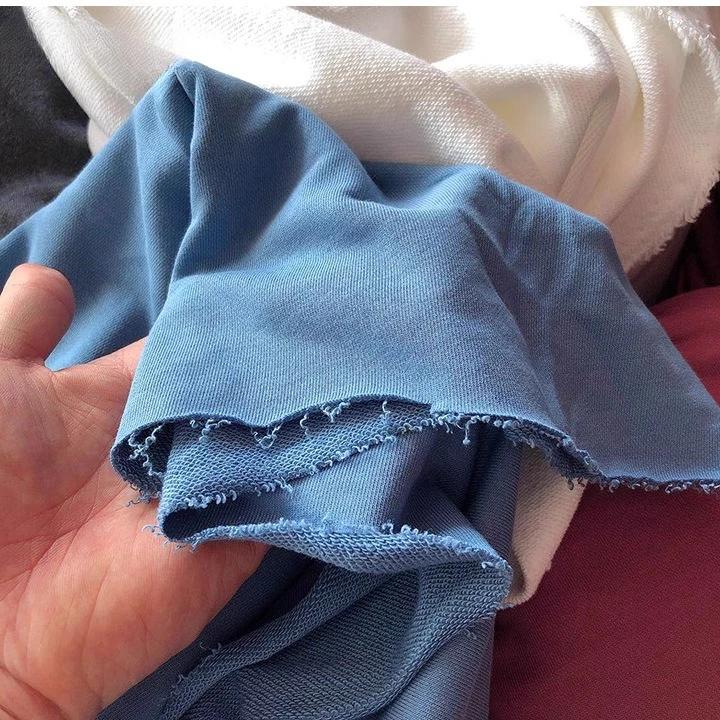 Wide 180cm French Terry Loop Cotton Knitted Fabric Abrasion-Resistant Sweatshirt Sweater Suit Sports Casual Wear Comfortable