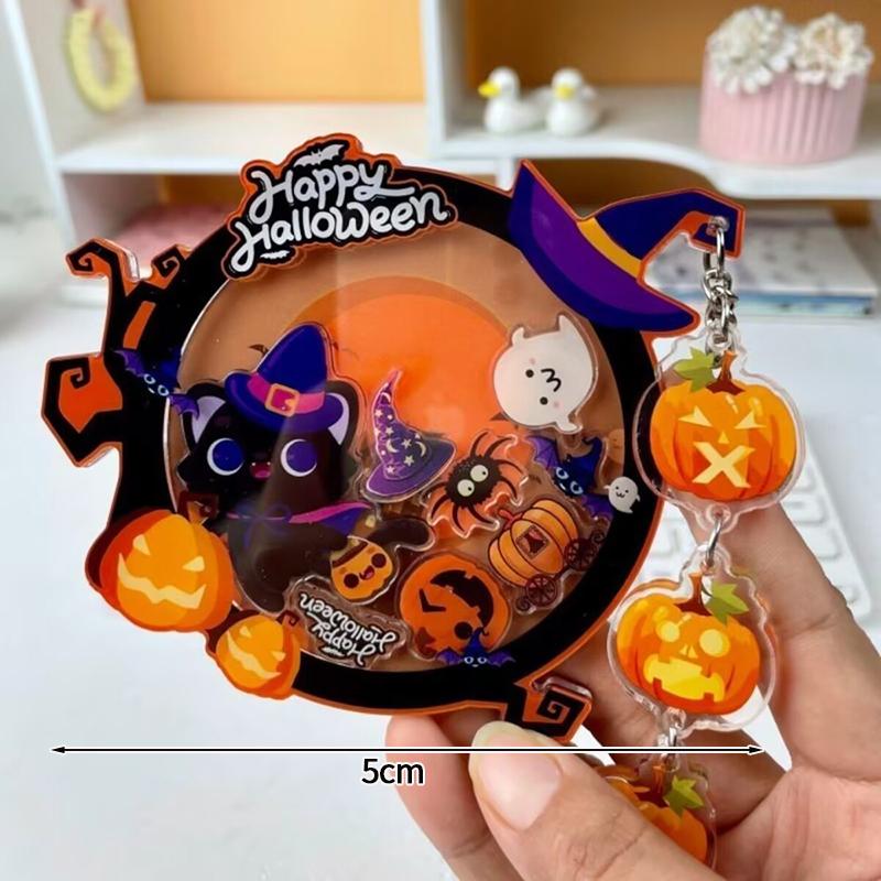 

Ghost Halloween Keychain With Led Light Spooky Decorative Keyring Bag Pendants Boo Basket Stuffers Halloween Party Favors