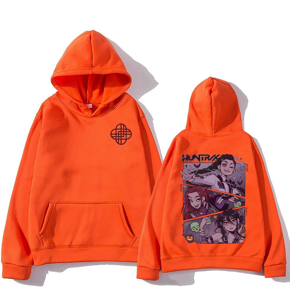 Halloween Kpop Demon Hunters Hoodies Hot Film Graphic Hoodies Men Women Fashion Clothing Pullover Loose Harajuku Top Streetwear