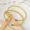 Open Bracelet Trend Ins Yellow Zircon Bracelet Temperament Korean Style Simple Banquet Hand Jewelry Gift