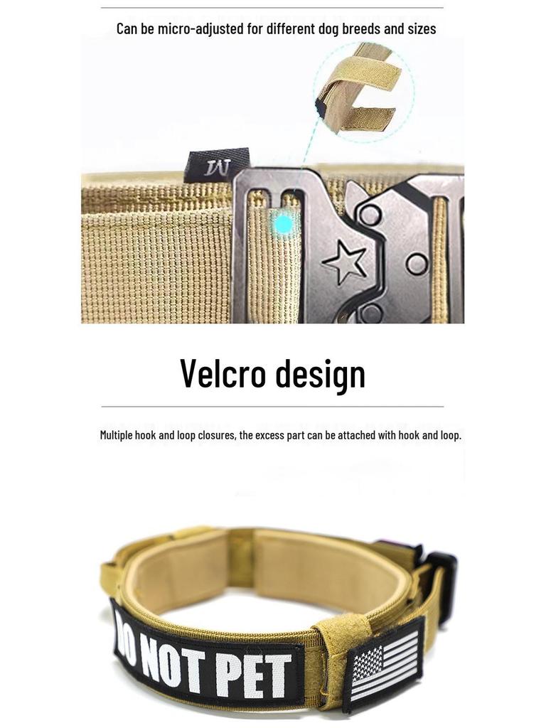 Outdoor Tactical Dog Collar for Medium To Large Breeds - Military-Grade Training Neck Collar, In Stock