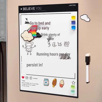 Erasable Refrigerator Magnetic Message Board Memo Sticker - Chalkboard/Whiteboard