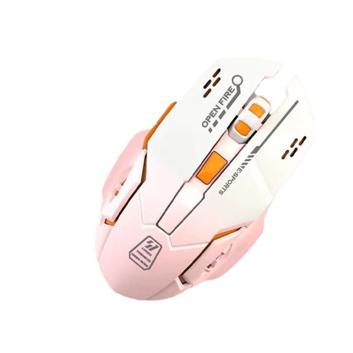 Rechargeable Bluetooth Silent Wireless Gaming & Office Mouse - Customizable Logo, Laptop Accessory