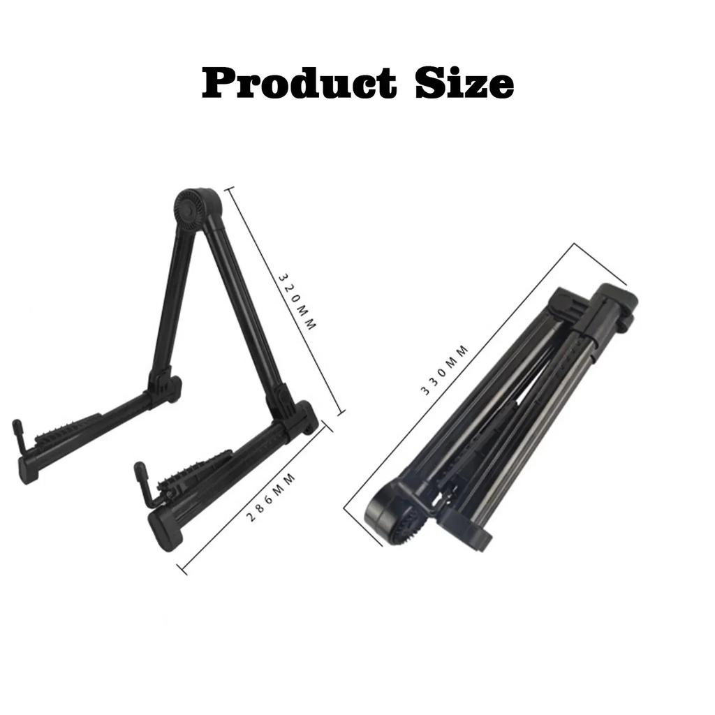 Guitar Stand Folding A Frame Floor Universal ABS for Acoustic Classical Electric Bass Guitars Banjo Ukulele Portable