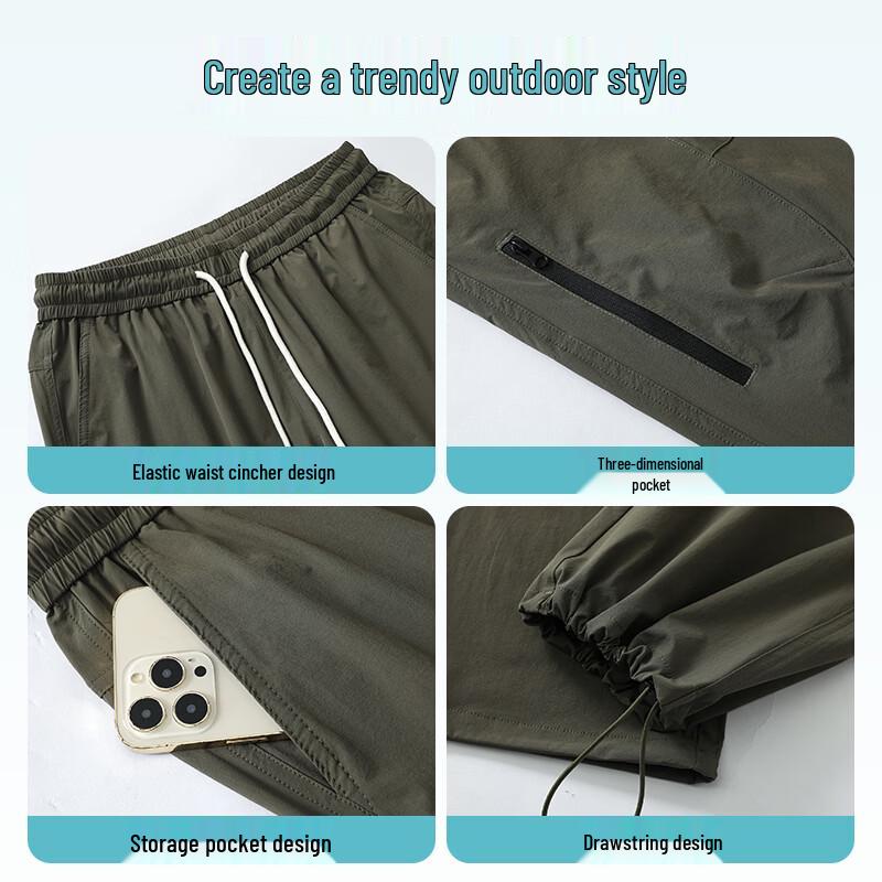 Wassup Sohot Men's Waterproof Quick-Dry Outdoor Cargo Pants
