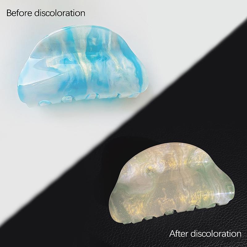 

8 см Полукруглый Захват для волос Ретро Простой Волшебный Меняющий цвет Акриловый Зажим-акула Аксессуары для волос для женщин