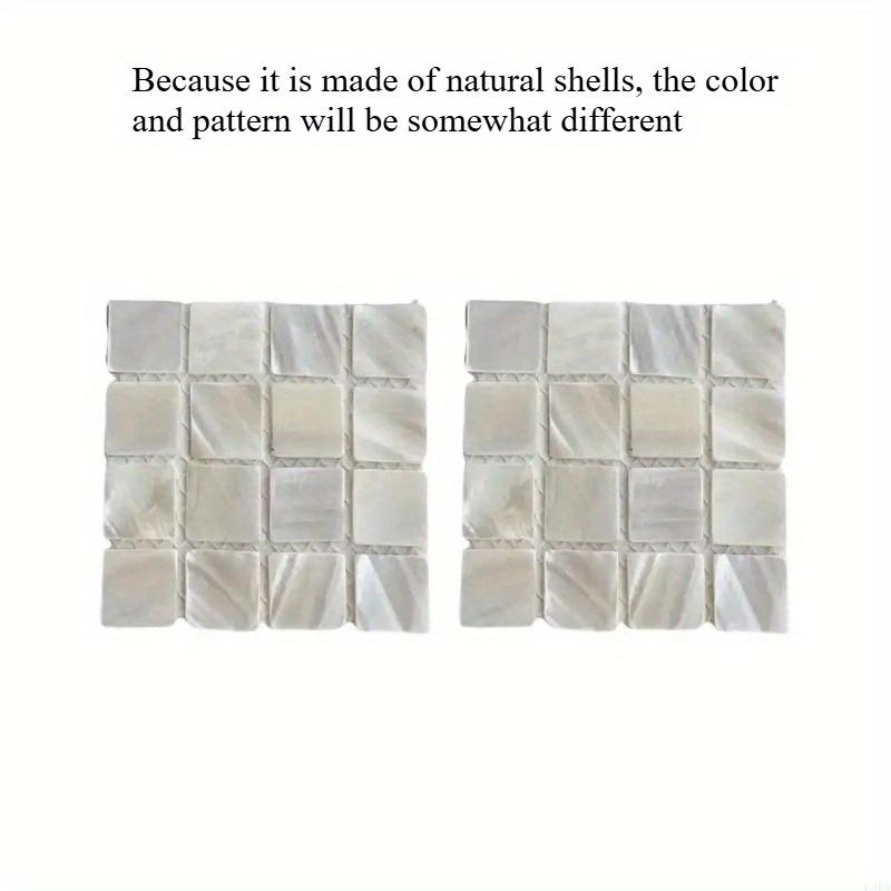 2pcs Handmade Drink Shell Square Coasters Heat Resistant Cup Mats Dining Table Accessories Home Decoration Placemat