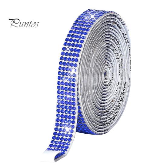 1 Roll 90CM Rhinestone Ribbon Self-Adhesive Glitter Faux Crystal Decorative Ribbon Clothes Shoes DIY Projects Crafts Bling Rhinestone Sticker Wrap