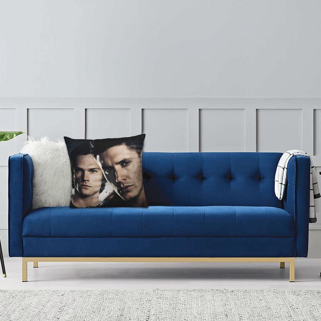 Dean Winchester Supernatural Television Pillow Cover Cushion Cover Pillow Case Kawaii Pillowcases For Sofa Home Decoration