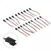 Head Connected Cable 2-Pin 2P Male / Female PVC 24AWG Red/ Black Practical