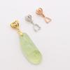S925 Sterling Silver Pendant Clip for DIY Jade, Amber, and Crystal Accessories