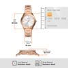 DAYLE Rose Gold Tone Stainless Steel Watch Three-Hand