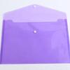 Transparent Snap Button Plastic Document Folder - New Style, Large Capacity, Colorful for Students