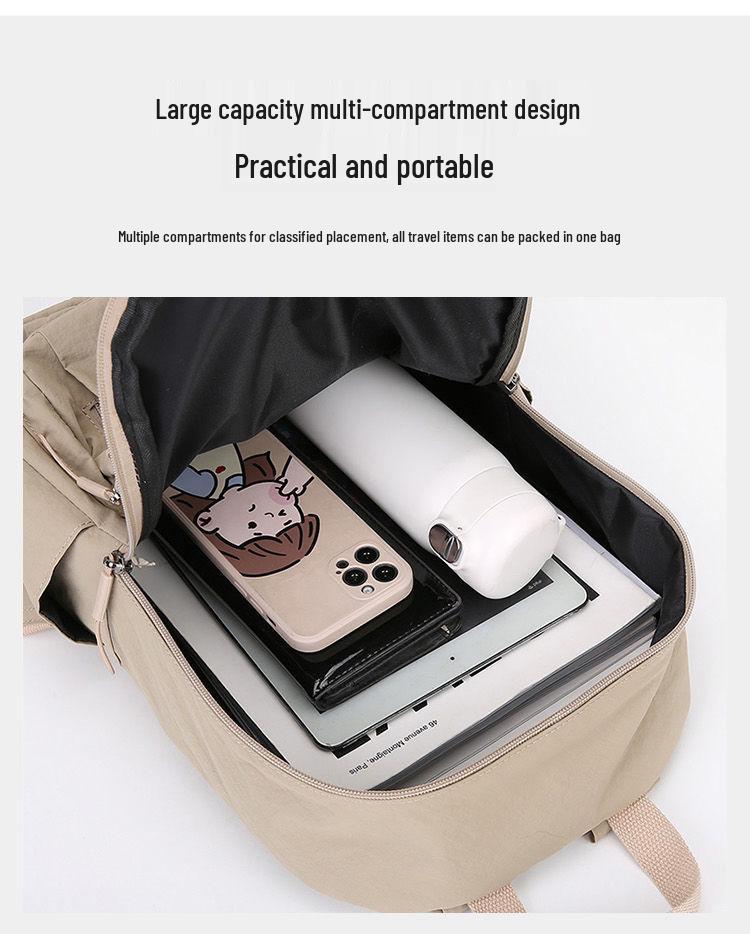 Women's Large Capacity Casual Oxford Backpack - Lightweight, Versatile, and Fashionable for Travel and Commuting