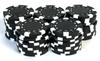 Casino Sans Chiffres Individuellement en Paquets de Jetons de Poker Mahjong, [Vendu 50] Jetons, (Noir)