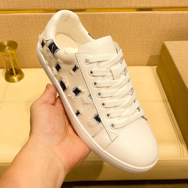 Fashion Spring Autumn Male Skateboard Footwear New Arrival Men's Leather Sneakers Fashion Trendy Running Sports Shoes Comfy Casual Shoes