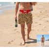 Funny Men’s Swim Trunks Fake Underwear Beach Shorts, Wide Load Birthday Gag Gift Summer Gag Gift for Men, Summer Vacation Shorts
