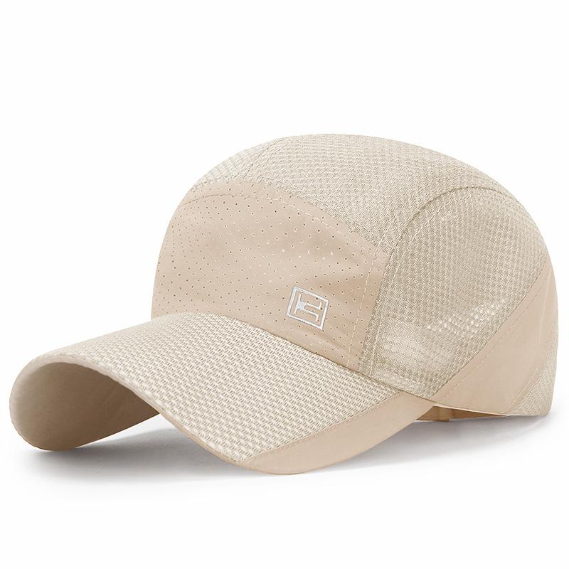 Summer New Breathable Mesh Baseball Caps For Men Outdoor Sports Quick Drying Thin Sunhat Solid Cycling Hats Women Sunscreen Cap