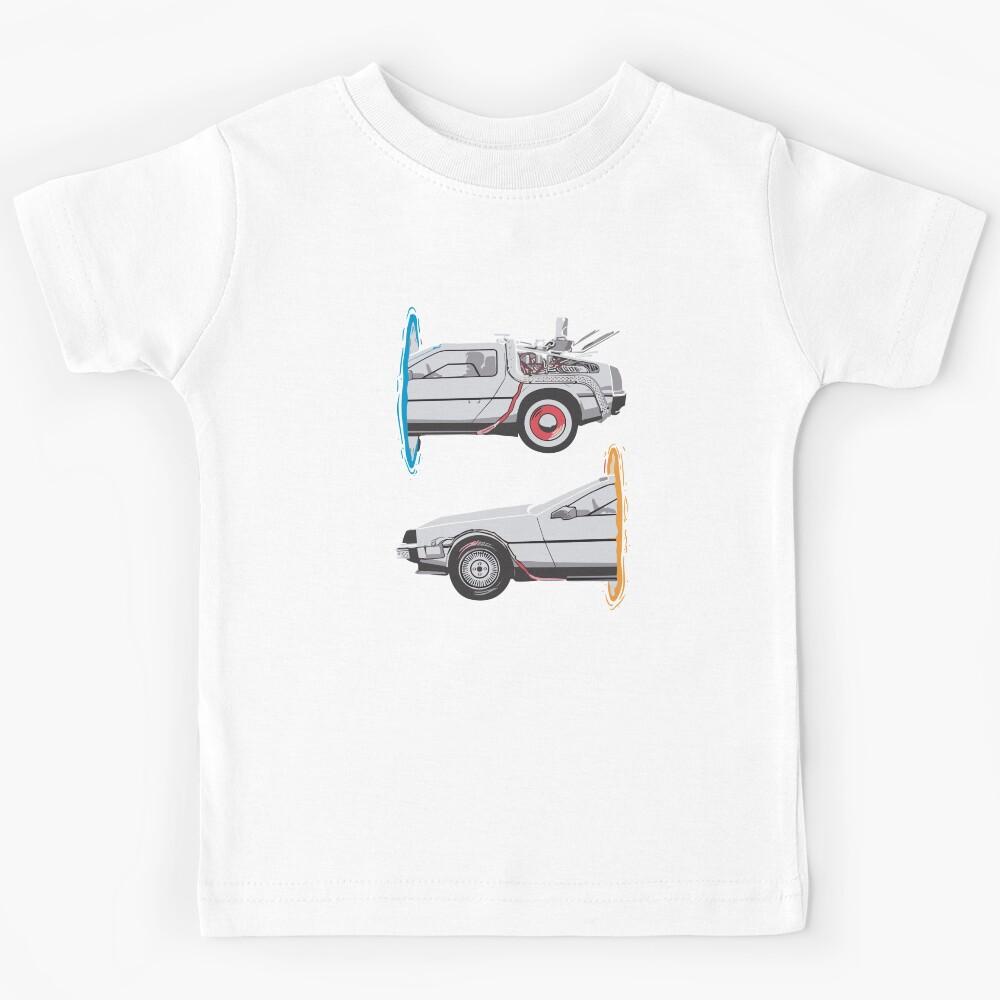 Vintage Classic Car Delorean Creative Kids T-Shirt 140