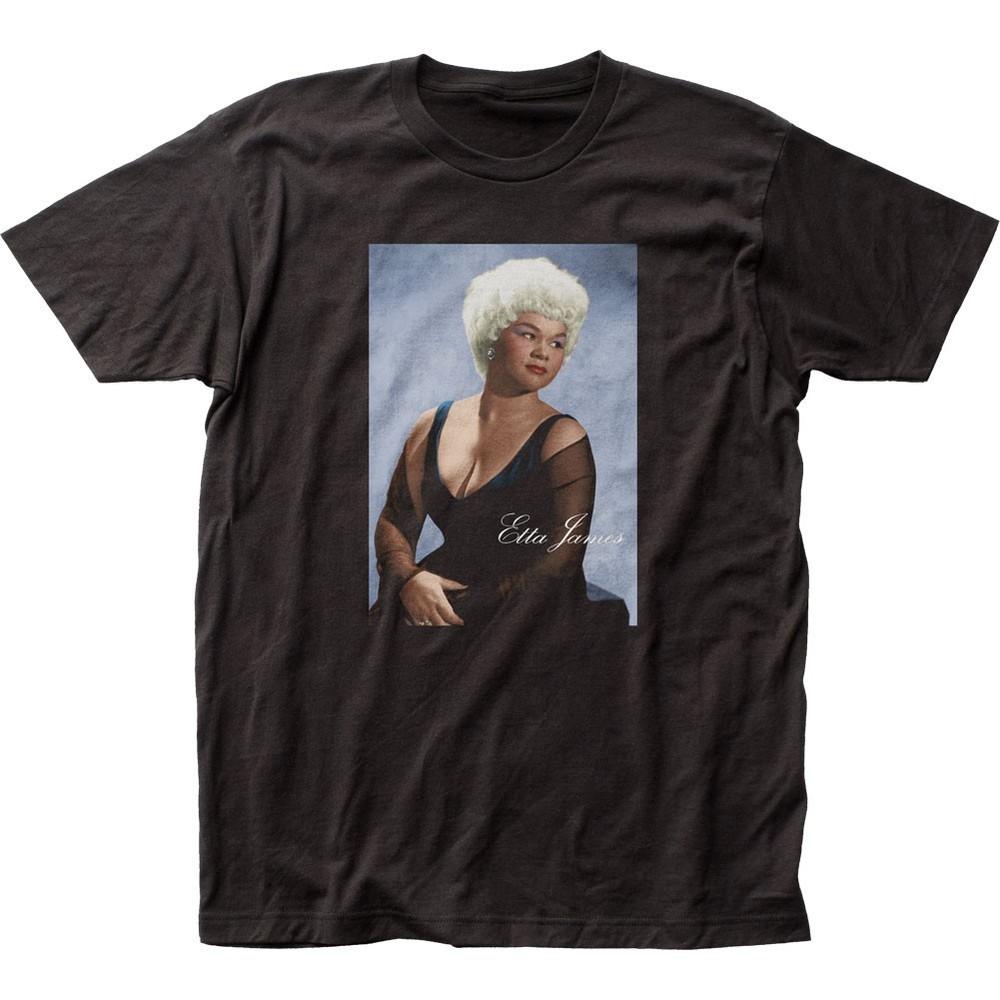Etta James Portrait Mens T Shirt Music Classic Concert Jazz Rock Tee New Black Unisex T-Shirt S