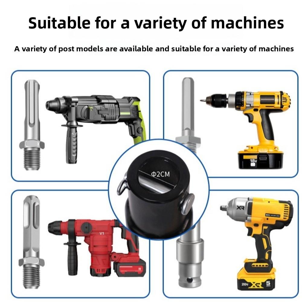 Square Handle Drill Bit Adapter Portable Garden Digging Tool for Electric Drill
