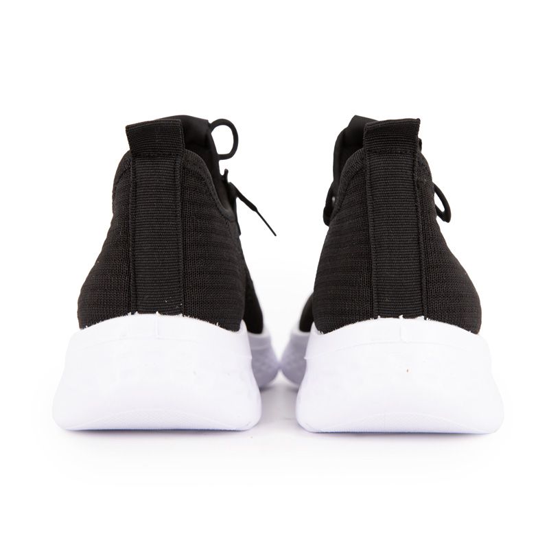 Baskets à lacets en tissu semelle épaisse blanche Femme KELARA