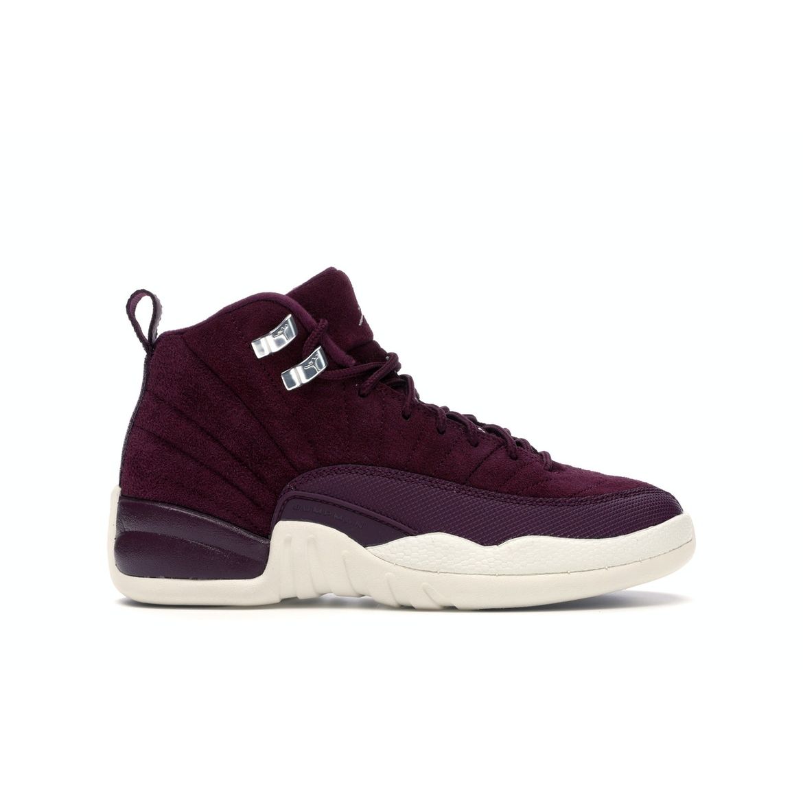 

Кроссовки Air Jordan 12 Retro GS Bordeaux Kids Красный Металлик-Серебристый-Парус 153265-617
