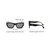 Fendi Metal Decor Elegant Acetate Irregular Shape Sunglasses Women Sunglasses Black FE4010001A