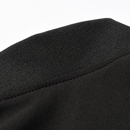 Stand Collar Long Sleeve Zipper Closure Pockets Men Jacket Spring Autumn Thin Style Solid Color Slim Baseball Jacket Coat