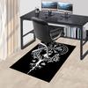 1pc Valknut Raven Carpet Anti Slip Polyester Floor Mat for office.Bedroom