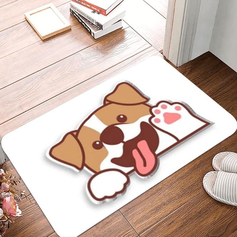 Cute Dogs Printing Carpet Cartoon Door Mat Durable Easy To Clean Indoor and Outdoor Foot Rug Welcome Mat Fashion Home Decoration