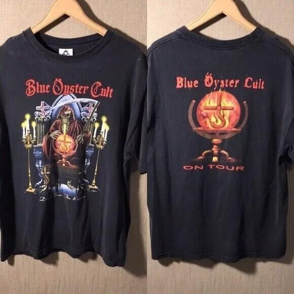 Blue Oyster Cult On Tour Rock Concert Black 2 Side T-shirt Retro Style S-5XL Unisex T-Shirt S