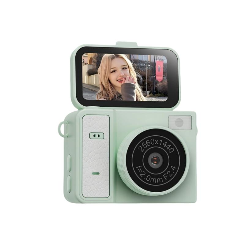 

Pocket Sized Digital Camera Premium Video Recording And Portrait Feature Integrated Rechargeable 180mAh Battery зелений